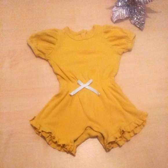Rachel Zoe baby girl 24 months yellow infant jumpsuit - Picture 1 of 3